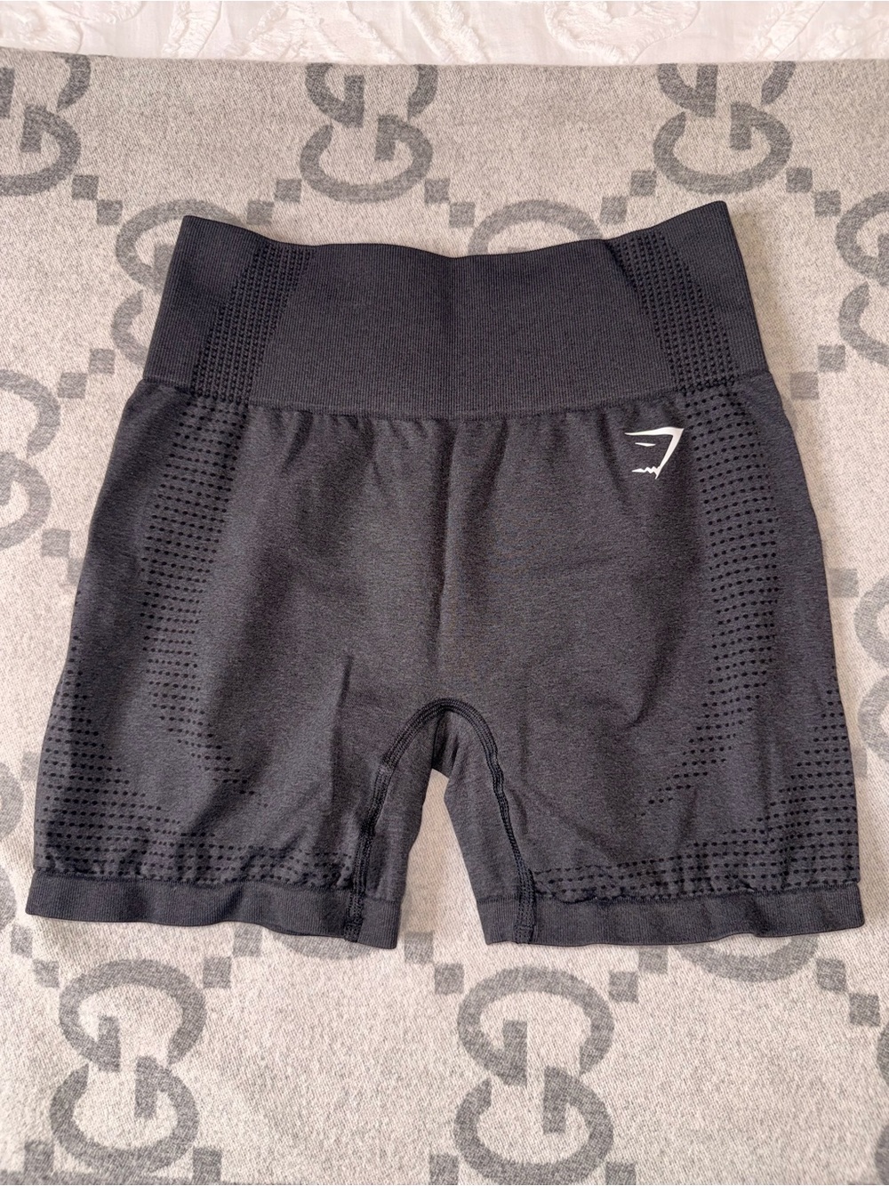 Gymshark Grey Seamless High-Waist Athletic Shorts